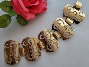 Sarah Coventry modern gold-tone bracelet